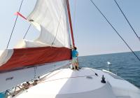 levée voile principale trimaran voilier neel 45